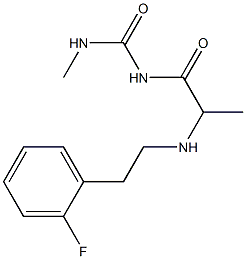 1-(2-{[2-(2-fluorophenyl)ethyl]amino}propanoyl)-3-methylurea
