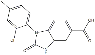 1-(2-chloro-4-methylphenyl)-2-oxo-2,3-dihydro-1H-1,3-benzodiazole-5-carboxylic acid