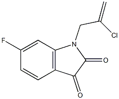1-(2-chloroprop-2-en-1-yl)-6-fluoro-2,3-dihydro-1H-indole-2,3-dione