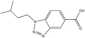 1-(3-methylbutyl)-1H-1,2,3-benzotriazole-5-carboxylic acid Structure