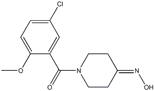 1-(5-chloro-2-methoxybenzoyl)piperidin-4-one oxime