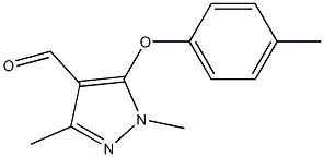 1,3-dimethyl-5-(4-methylphenoxy)-1H-pyrazole-4-carbaldehyde