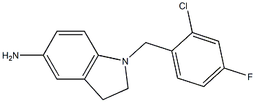 1-[(2-chloro-4-fluorophenyl)methyl]-2,3-dihydro-1H-indol-5-amine