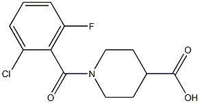1-[(2-chloro-6-fluorophenyl)carbonyl]piperidine-4-carboxylic acid