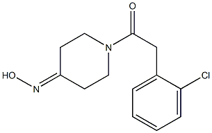 1-[(2-chlorophenyl)acetyl]piperidin-4-one oxime