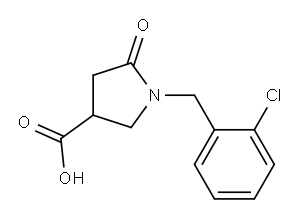 1-[(2-chlorophenyl)methyl]-5-oxopyrrolidine-3-carboxylic acid
