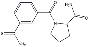 1-[(3-carbamothioylphenyl)carbonyl]pyrrolidine-2-carboxamide