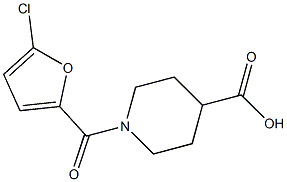 1-[(5-chlorofuran-2-yl)carbonyl]piperidine-4-carboxylic acid