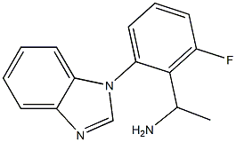 1-[2-(1H-1,3-benzodiazol-1-yl)-6-fluorophenyl]ethan-1-amine Structure