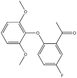 1-[2-(2,6-dimethoxyphenoxy)-5-fluorophenyl]ethan-1-one