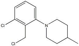 1-[3-chloro-2-(chloromethyl)phenyl]-4-methylpiperidine