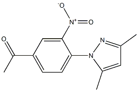 1-[4-(3,5-dimethyl-1H-pyrazol-1-yl)-3-nitrophenyl]ethan-1-one