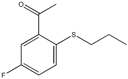 1-[5-fluoro-2-(propylsulfanyl)phenyl]ethan-1-one