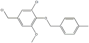 1-chloro-5-(chloromethyl)-3-methoxy-2-[(4-methylphenyl)methoxy]benzene