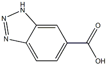 1H-1,2,3-benzotriazole-6-carboxylic acid 结构式