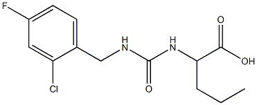 2-({[(2-chloro-4-fluorophenyl)methyl]carbamoyl}amino)pentanoic acid