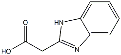 2-(1H-1,3-benzodiazol-2-yl)acetic acid 结构式