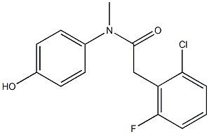2-(2-chloro-6-fluorophenyl)-N-(4-hydroxyphenyl)-N-methylacetamide