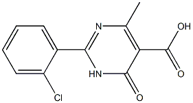 2-(2-chlorophenyl)-4-methyl-6-oxo-1,6-dihydropyrimidine-5-carboxylic acid Structure