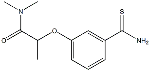 2-(3-carbamothioylphenoxy)-N,N-dimethylpropanamide