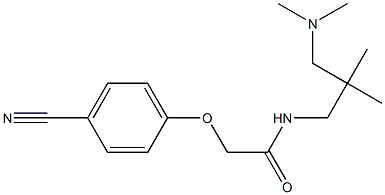 2-(4-cyanophenoxy)-N-[3-(dimethylamino)-2,2-dimethylpropyl]acetamide
