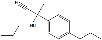 2-(propylamino)-2-(4-propylphenyl)propanenitrile