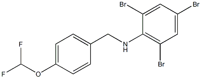 2,4,6-tribromo-N-{[4-(difluoromethoxy)phenyl]methyl}aniline