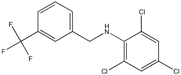 2,4,6-trichloro-N-{[3-(trifluoromethyl)phenyl]methyl}aniline
