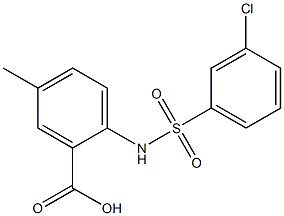 2-[(3-chlorobenzene)sulfonamido]-5-methylbenzoic acid