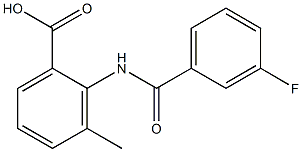 2-[(3-fluorobenzoyl)amino]-3-methylbenzoic acid
