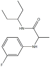 2-[(3-fluorophenyl)amino]-N-(pentan-3-yl)propanamide