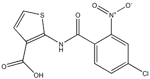 2-[(4-chloro-2-nitrobenzene)amido]thiophene-3-carboxylic acid