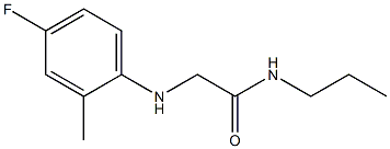2-[(4-fluoro-2-methylphenyl)amino]-N-propylacetamide