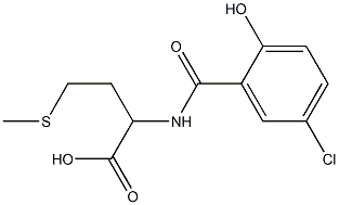 2-[(5-chloro-2-hydroxyphenyl)formamido]-4-(methylsulfanyl)butanoic acid