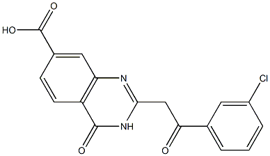 2-[2-(3-chlorophenyl)-2-oxoethyl]-4-oxo-3,4-dihydroquinazoline-7-carboxylic acid