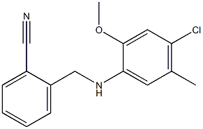 2-{[(4-chloro-2-methoxy-5-methylphenyl)amino]methyl}benzonitrile