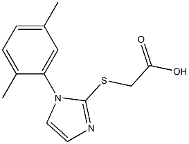 2-{[1-(2,5-dimethylphenyl)-1H-imidazol-2-yl]sulfanyl}acetic acid