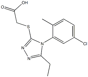 2-{[4-(5-chloro-2-methylphenyl)-5-ethyl-4H-1,2,4-triazol-3-yl]sulfanyl}acetic acid