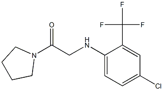 2-{[4-chloro-2-(trifluoromethyl)phenyl]amino}-1-(pyrrolidin-1-yl)ethan-1-one