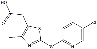 2-{2-[(5-chloropyridin-2-yl)sulfanyl]-4-methyl-1,3-thiazol-5-yl}acetic acid