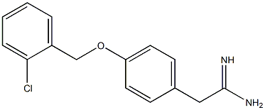 2-{4-[(2-chlorobenzyl)oxy]phenyl}ethanimidamide Structure