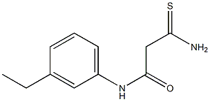 2-carbamothioyl-N-(3-ethylphenyl)acetamide Struktur