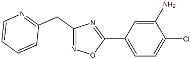 2-chloro-5-[3-(pyridin-2-ylmethyl)-1,2,4-oxadiazol-5-yl]aniline|