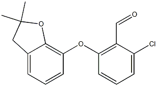 2-chloro-6-[(2,2-dimethyl-2,3-dihydro-1-benzofuran-7-yl)oxy]benzaldehyde