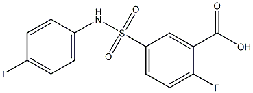 2-fluoro-5-[(4-iodophenyl)sulfamoyl]benzoic acid
