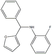 2-fluoro-N-[furan-2-yl(phenyl)methyl]aniline