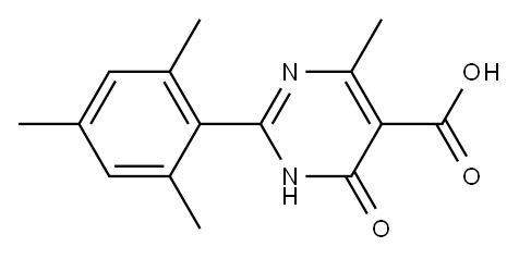 2-mesityl-4-methyl-6-oxo-1,6-dihydropyrimidine-5-carboxylic acid