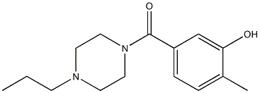 2-methyl-5-[(4-propylpiperazin-1-yl)carbonyl]phenol