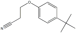 3-(4-tert-ブチルフェノキシ)プロパンニトリル 化学構造式
