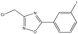 3-(chloromethyl)-5-(3-iodophenyl)-1,2,4-oxadiazole